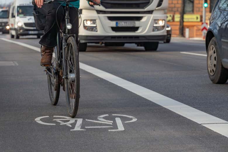 Recorriendo Dresde en sus carriles bici