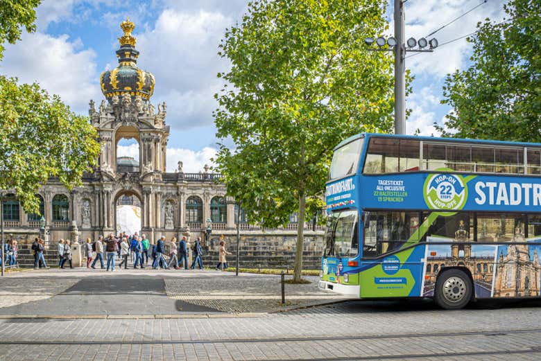 Il bus turistico di Dresda