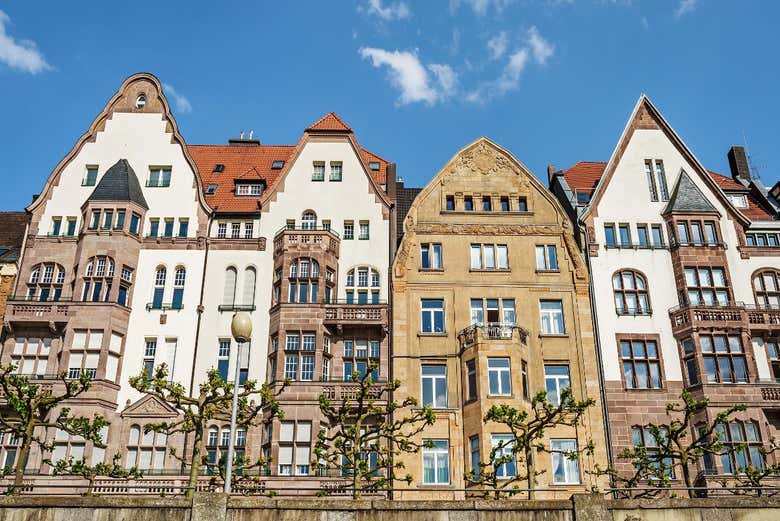 Edifícios típicos de Düsseldorf