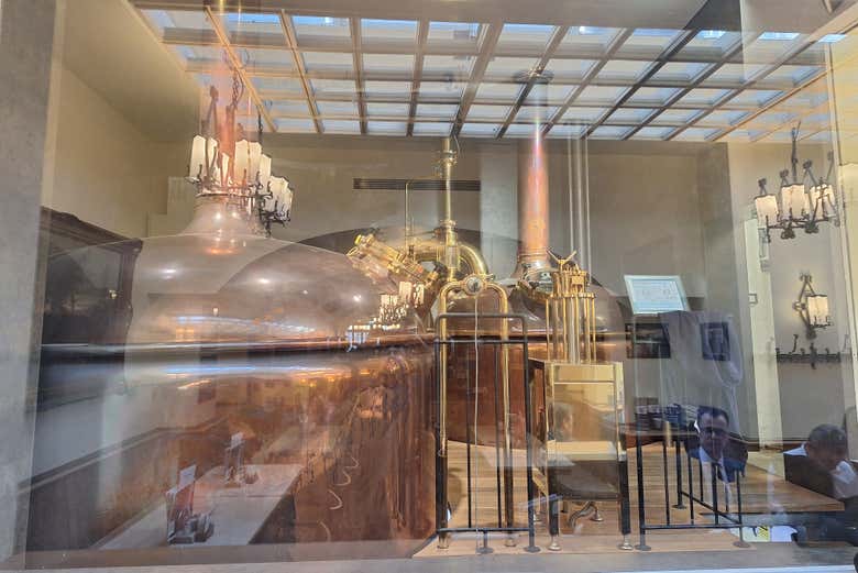 Tanques de cobre para la cerveza