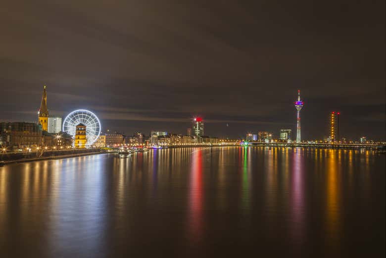 Disfrutaremos de unas bellas vistas de Düsseldorf