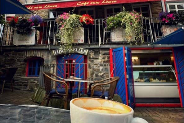 Una cafetería tradiciona de Idstein 