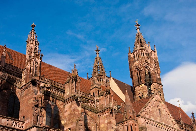 Detalle de la catedral de Friburgo de Brisgovia