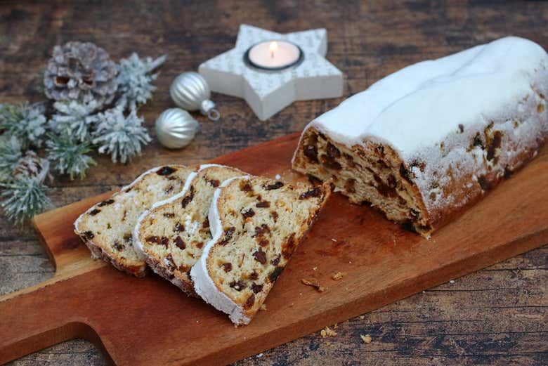 Stollen, pão alemão comum no Natal