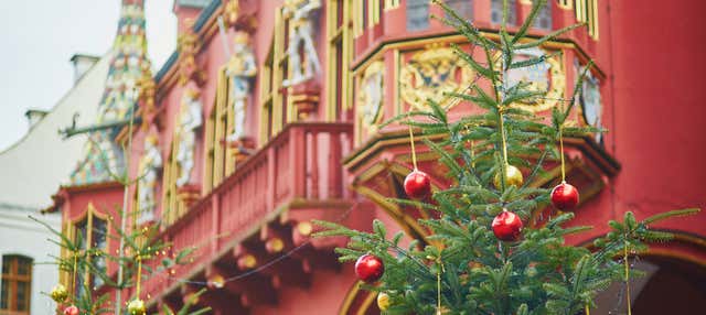 Tour pelo mercado de Natal de Friburgo em Brisgóvia