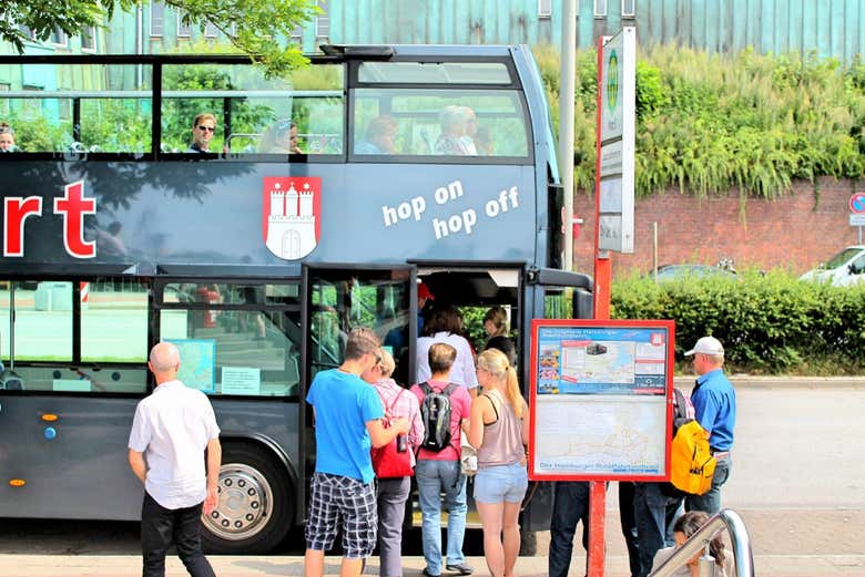 Il bus turistico di Amburgo