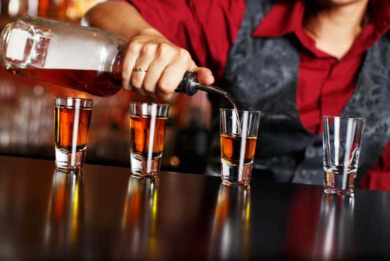 Shots in a Hamburg bar