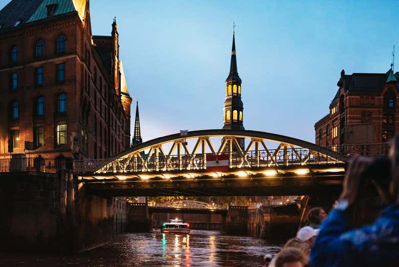 Admire city landmarks from the water