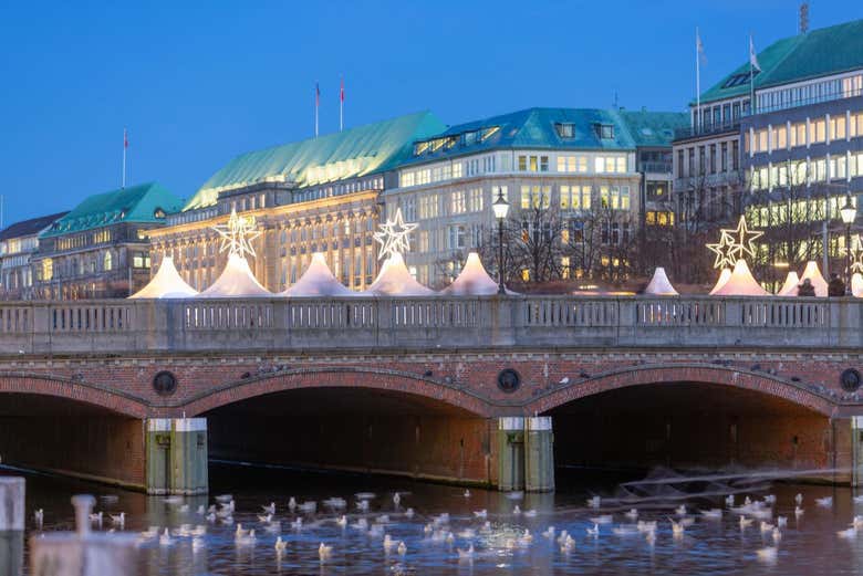 Hamburgo durante la Navidad