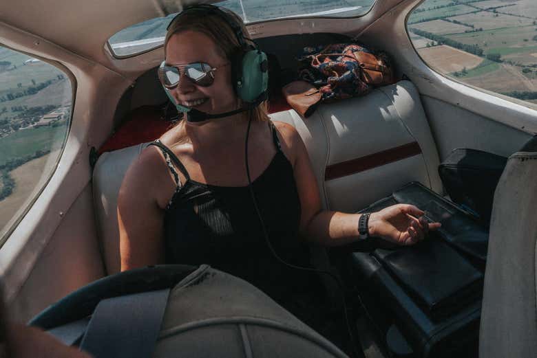 Enjoying the flight