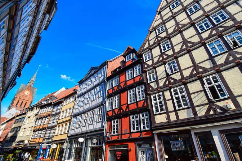 Edificios en el casco antiguo de Hannover