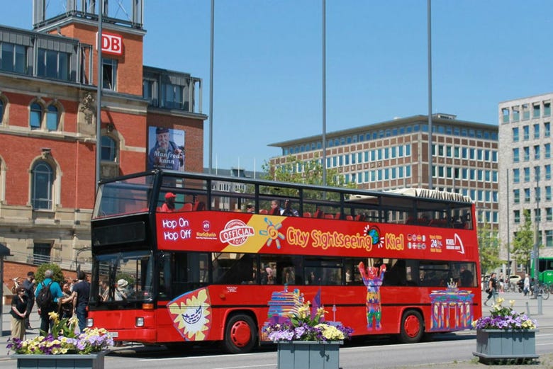 The City Sightseeing bus of Kiel