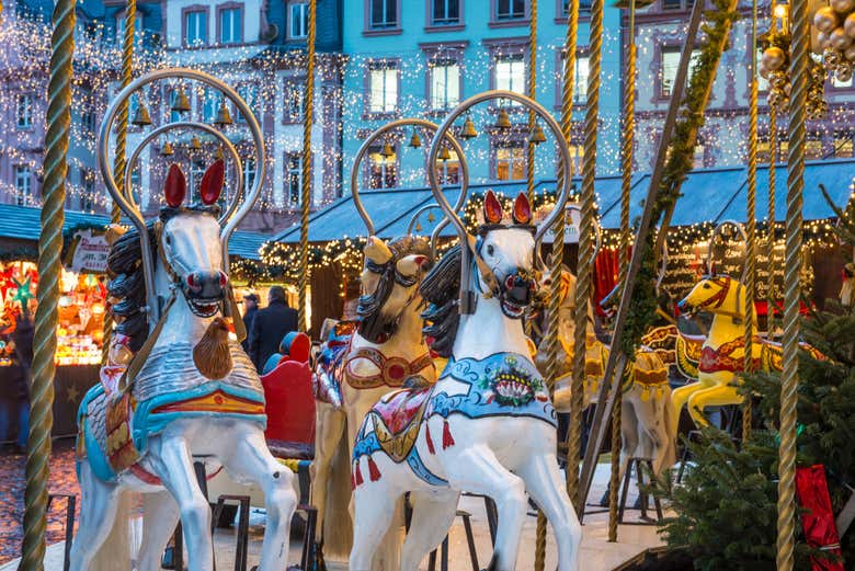 Carrossel do mercado de Natal de Mainz