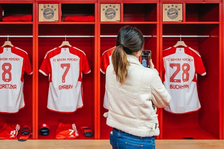 Visit the locker rooms