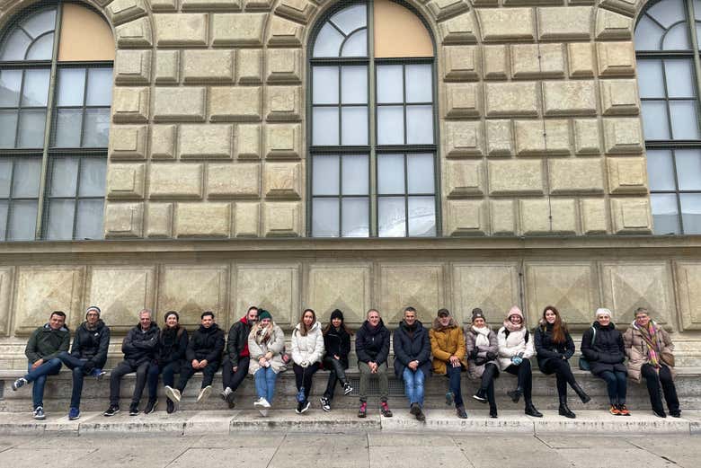 El grupo durante el tour del nazismo por Múnich