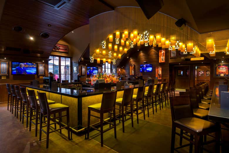 All'interno dell'Hard Rock Cafe Munich