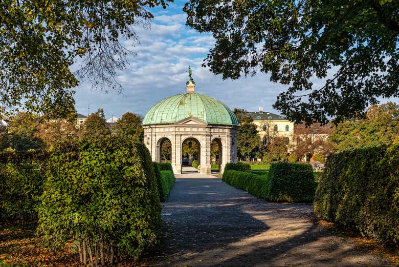 Il Tempio di Diana dell'Hofgarten
