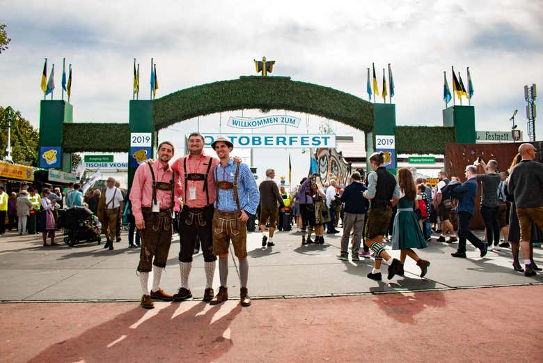 Wear the traditional Lederhosen at Oktoberfest