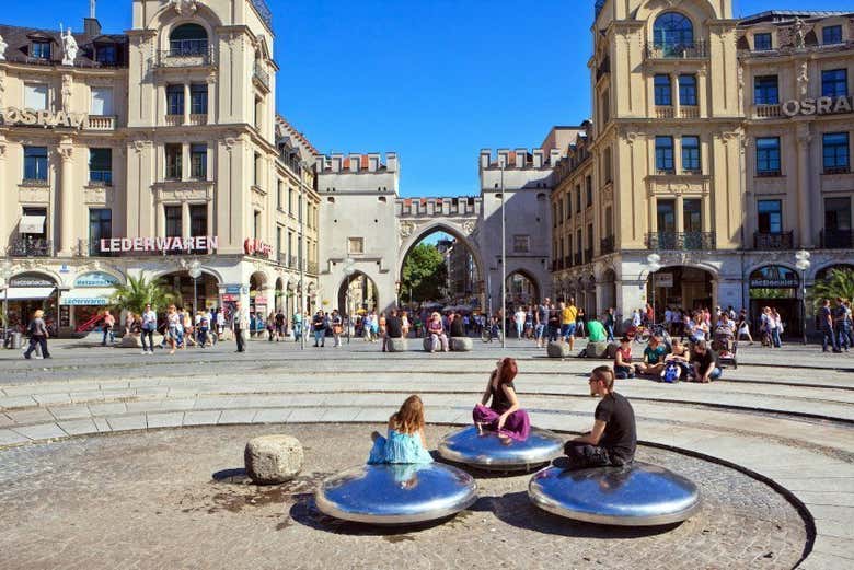 Karlsplatz, en el centro de Múnich