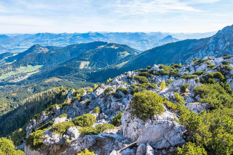Alpes Bávaros visto do Ninho da Águia 