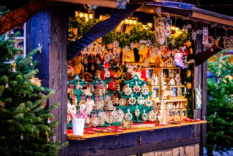 Stand d'un marché de Noël