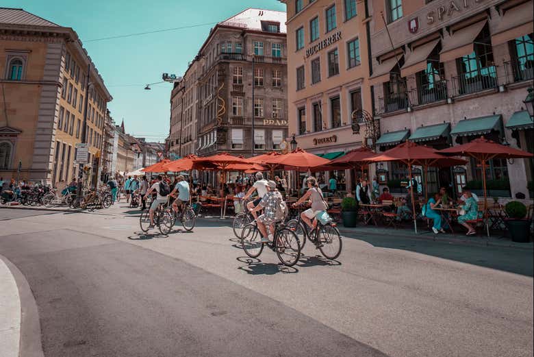 Balade à vélo dans le centre historique de Munich