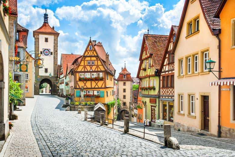 The old town of Rothenburg