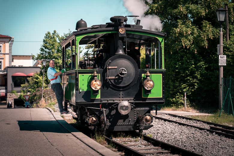 Antigo trem de Herrenchiemsee