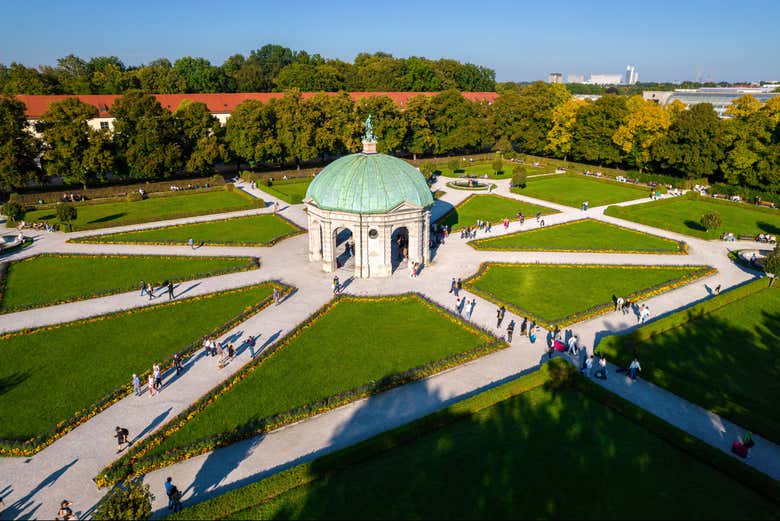 Vista aerea sull'Hofgarten