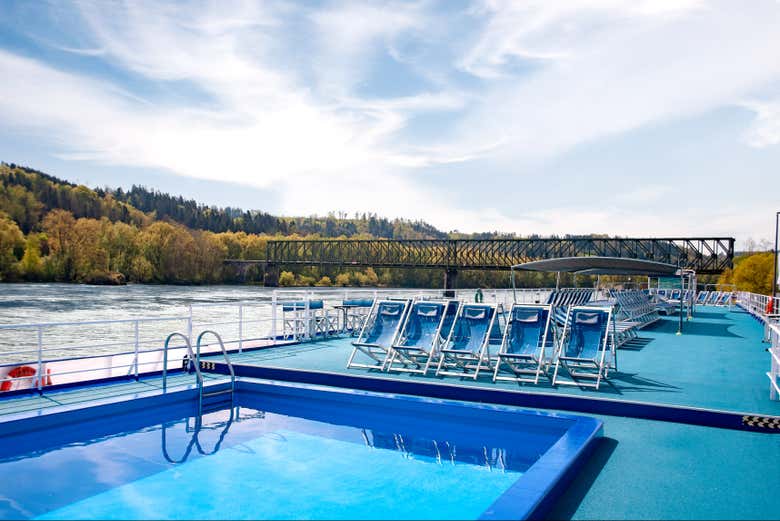 Cubierta exterior del barco