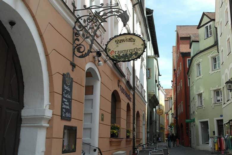 Paseando por una calle de Ratisbona