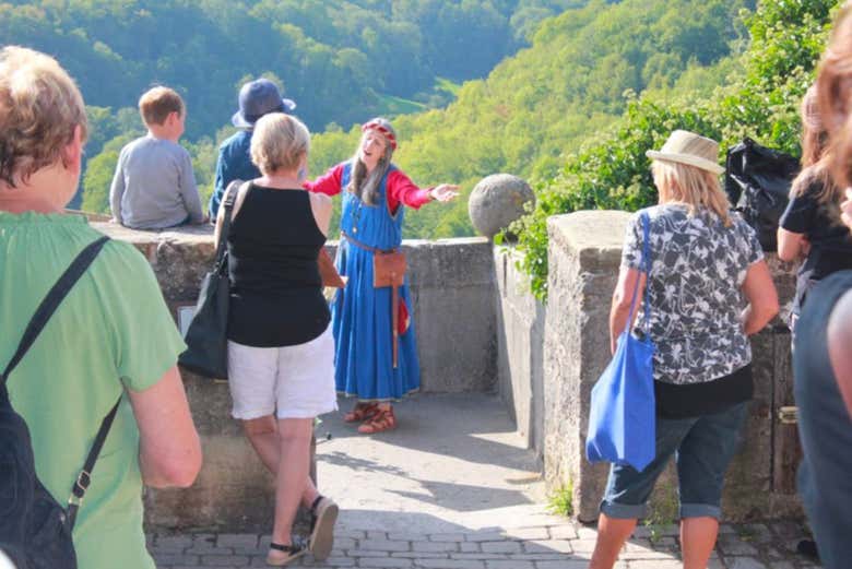 Esibizione per le strade di Rothenburg