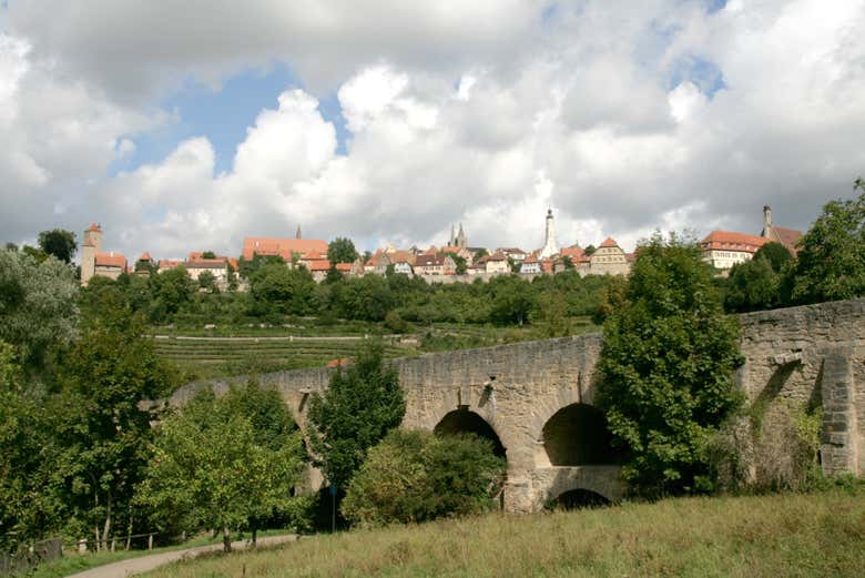 The medieval skyline of Rothenburg