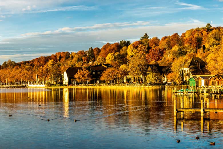 Coucher de soleil sur le lac de Starnberg