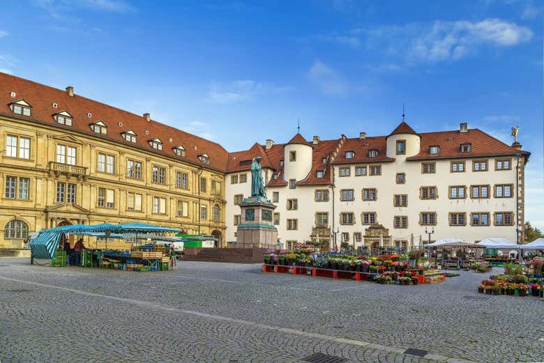 Ruas de pedra da Schillerplatz