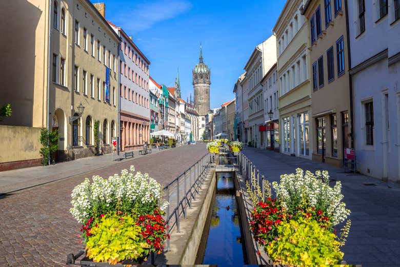 Calle del centro de Wittenberg