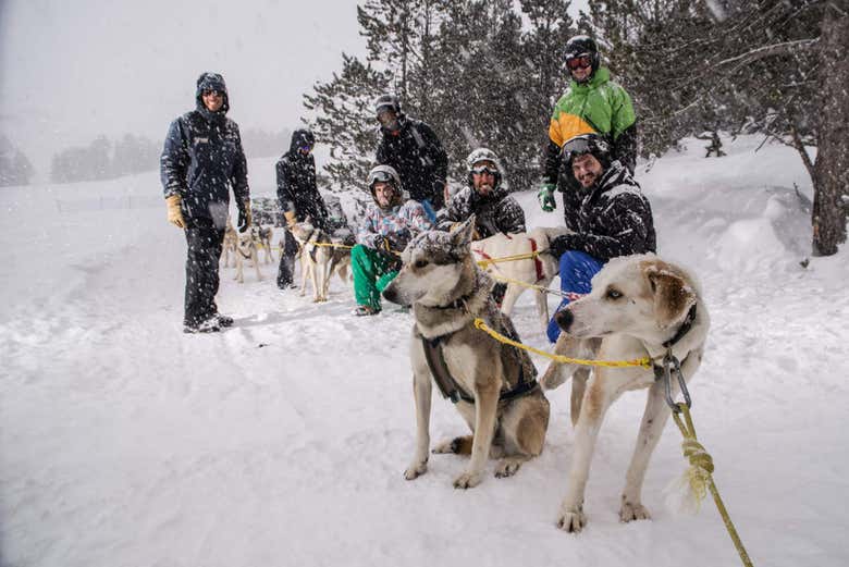 Friends enjoying the ride