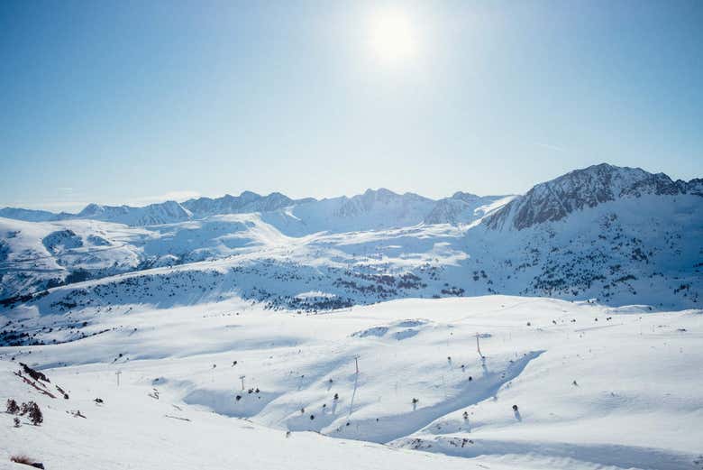 Panorámica de las pistas de Grandvalira