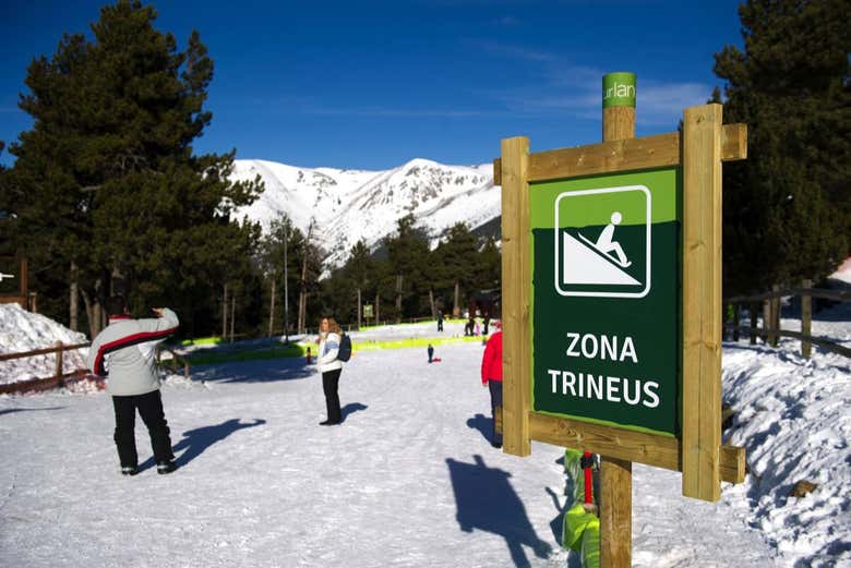 Zona para trenós nórdicos
