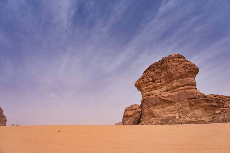 In un arido paesaggio desertico