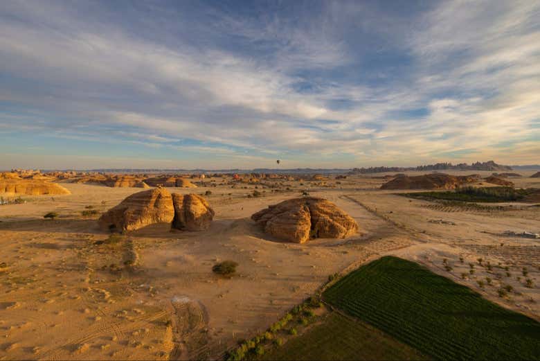 Tendréis las mejores vistas posibles del desierto de Al-Ula