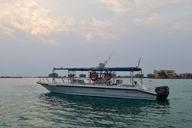 El barco en el que haremos la travesía de buceo