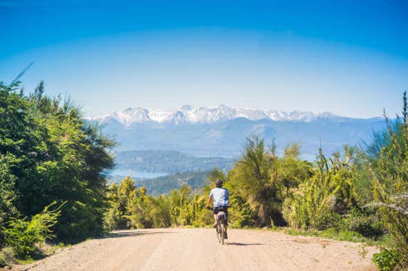 Balade à vélo à Colonia Suiza et Villa Los Coihues