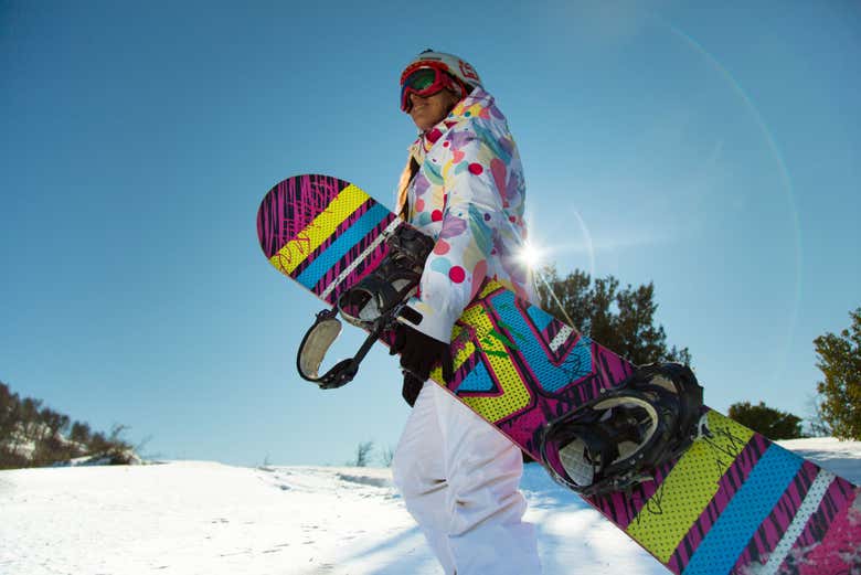 Necesitaréis ropa de nieve para practicar snowboard