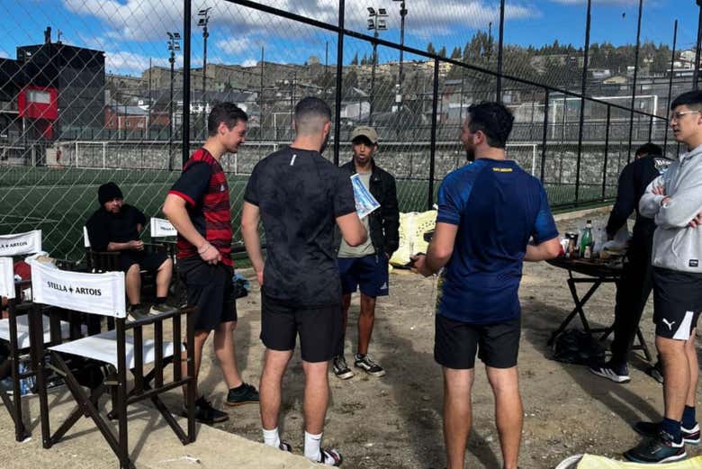 Preparando las jugadas antes de salir al campo