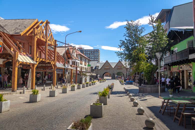 Calle Mitre, en el centro de Bariloche
