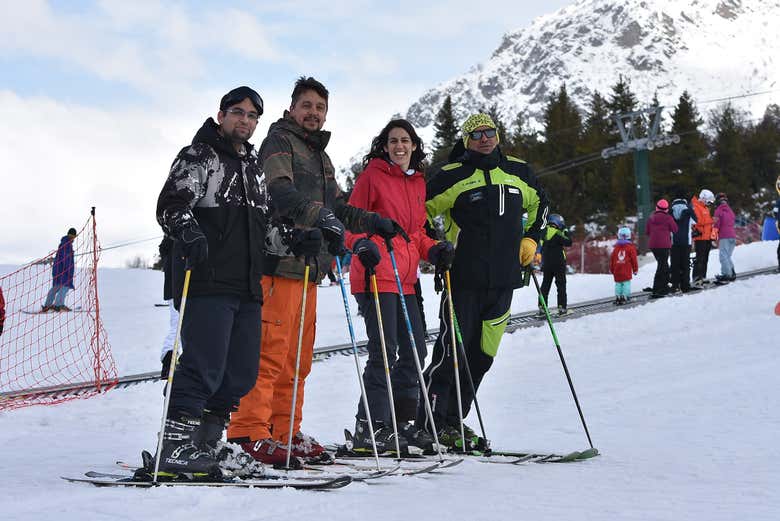 Aprendiendo a esquiar en Cerro Catedral