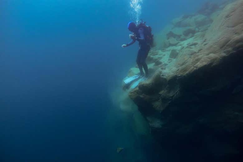 Immersione nel lago Moreno