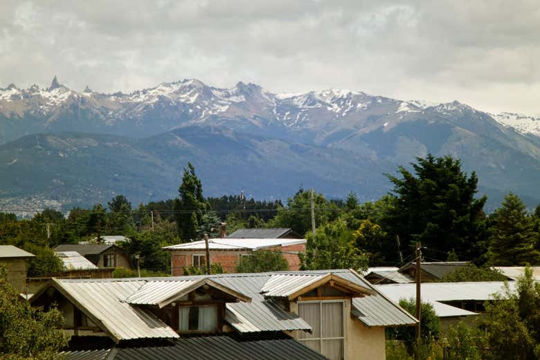 Panorámica de la localidad de Dina Huapi