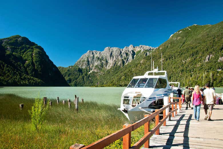 Vistas a las montañas de la Patagonia